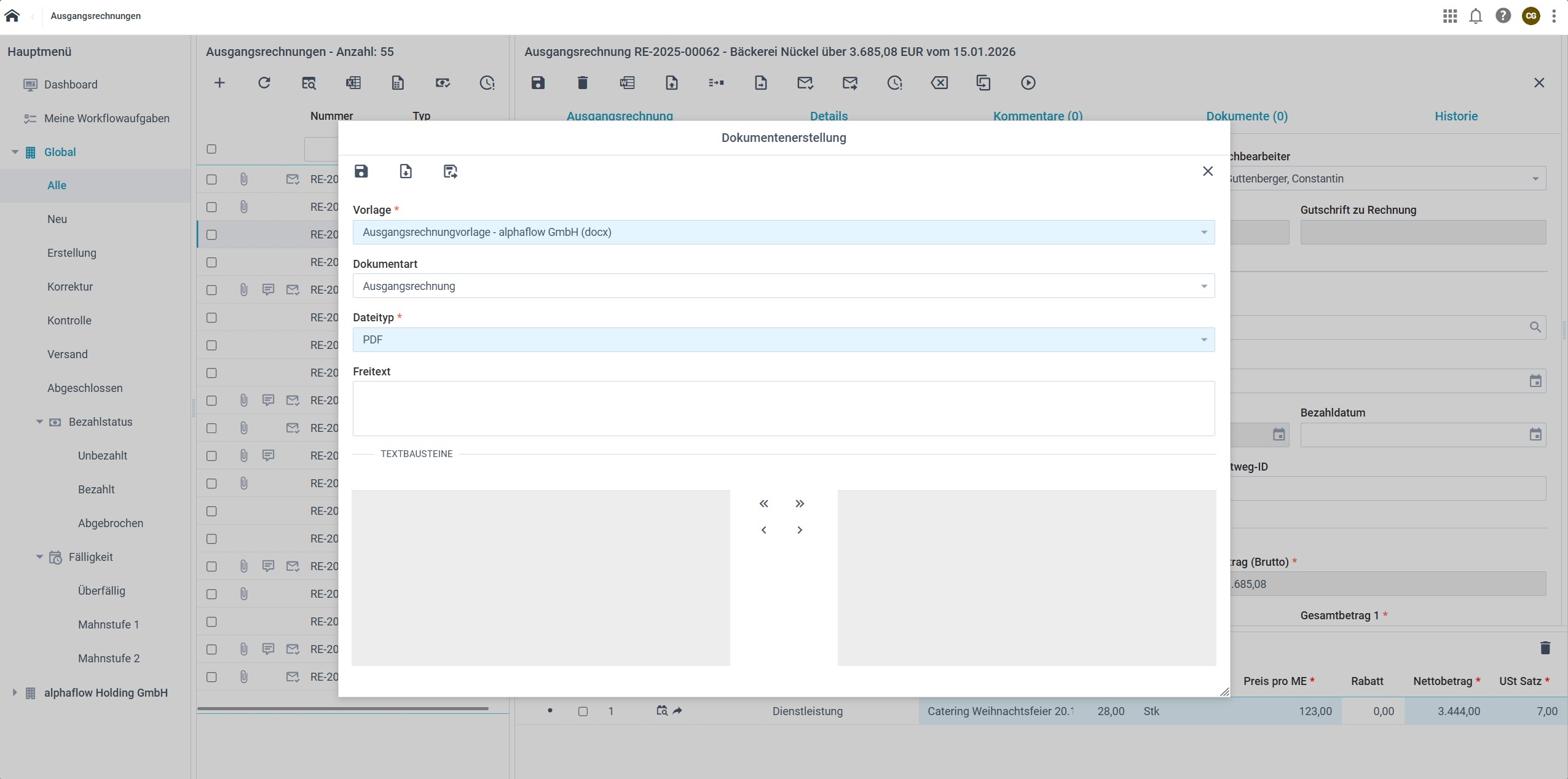 Dokumentenerstellung