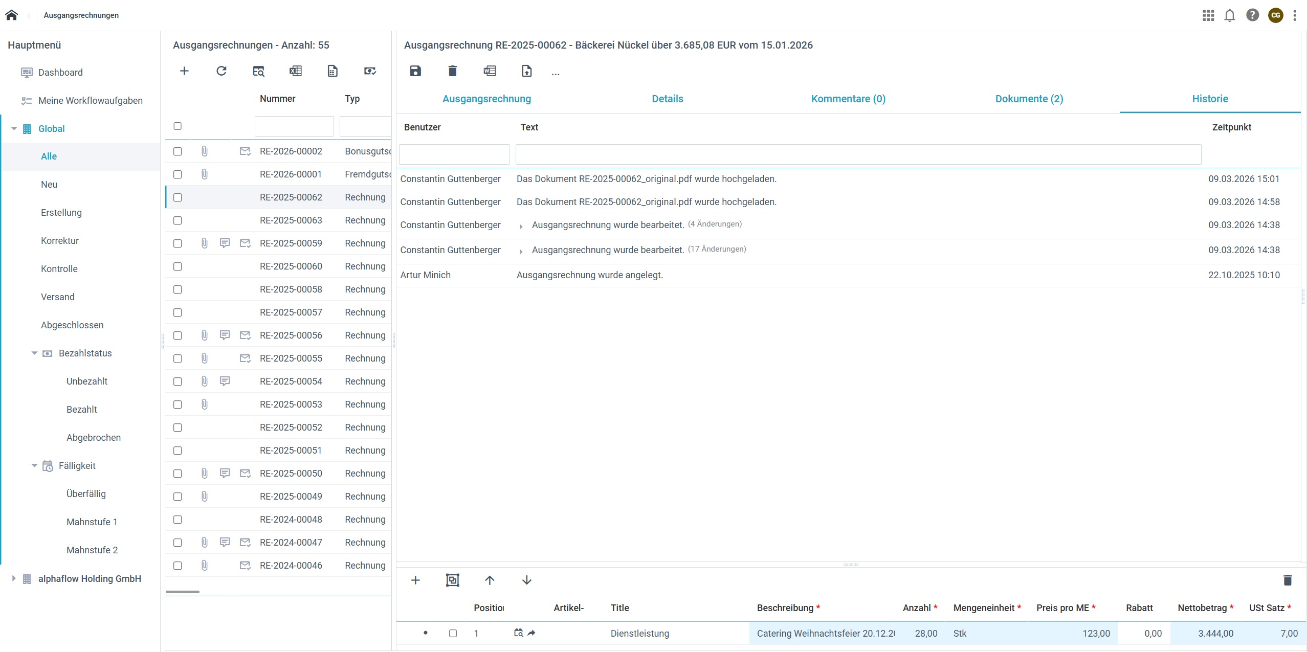 Lückenlose Historie